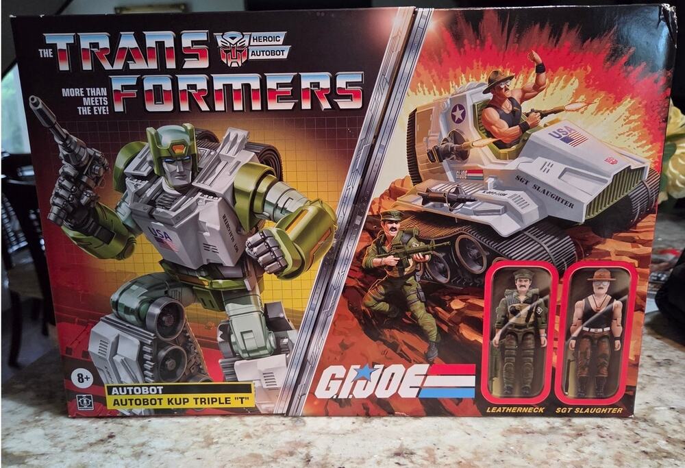 Transformers G.I. Joe Autobot Kup Triple "T" Sgt. Slaughter & Leatherneck SEALED